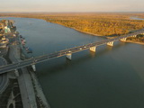 Вид на Новый мост с высоты птичьего полета